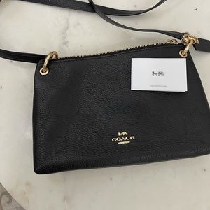 Coach Black Leather Crossbody. Excellent condition.